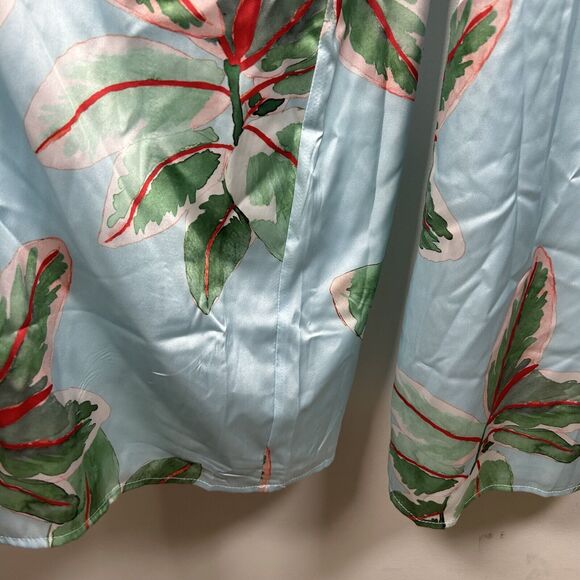 NWT Anthropologie Hutch Ruched Jumpsuit Size 4 Tropical Beach Boho Wide Leg $198 - Picture 7 of 14